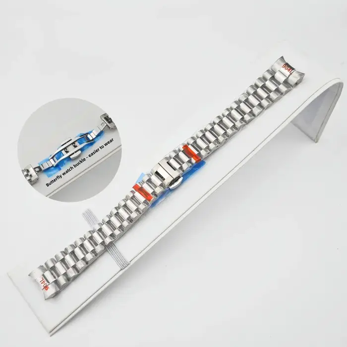 Bracelet de montre président 17mm, boîtier de 31mm pour NH05 Lady-Datejust, fermoir pliant dissimulé