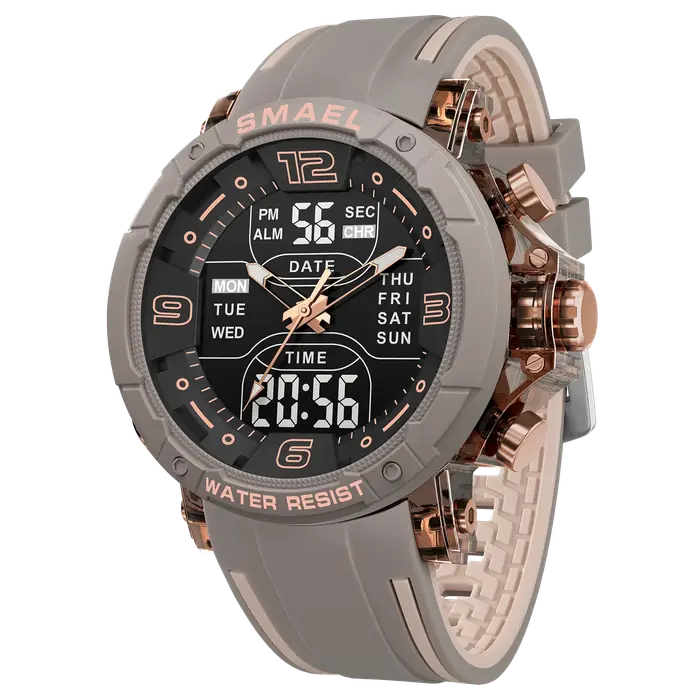 SMAEL marque 8140 étanche livraison directe montre réveil veilleuse jeune mode affaires Quartz Sport montres
