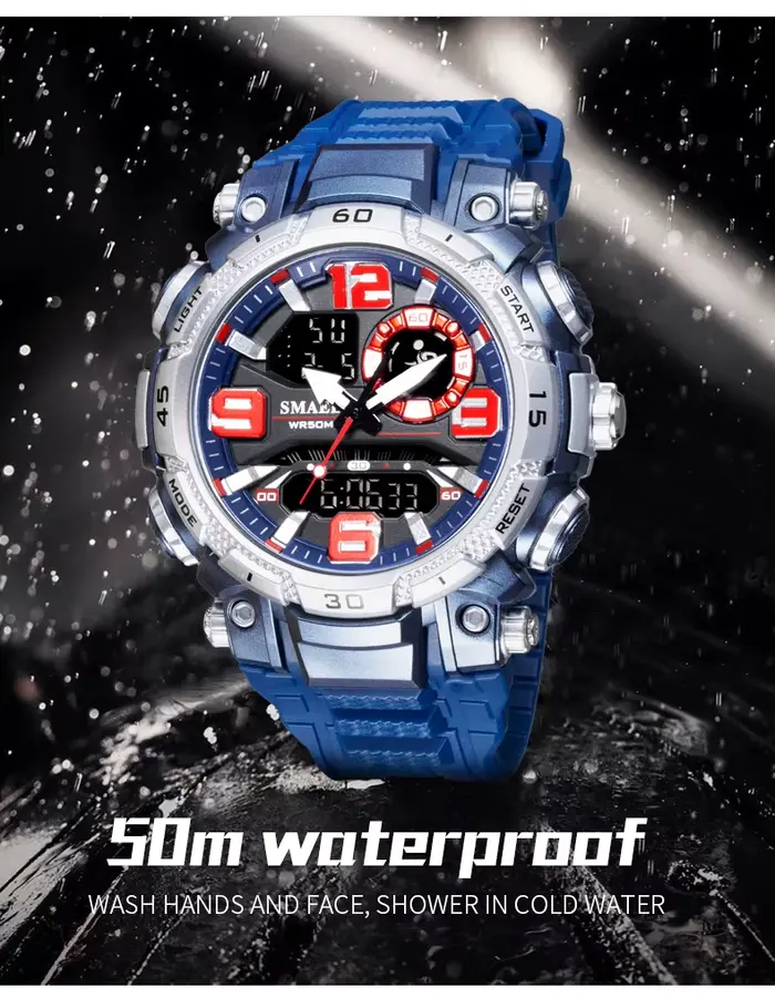Montre à quartz étanche pour homme