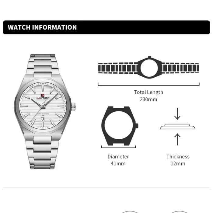 NAVIFORCE – montre de luxe pour hommes