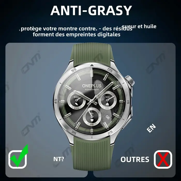 Protecteur d'écran 2.5D pour OnePlus Watch 3