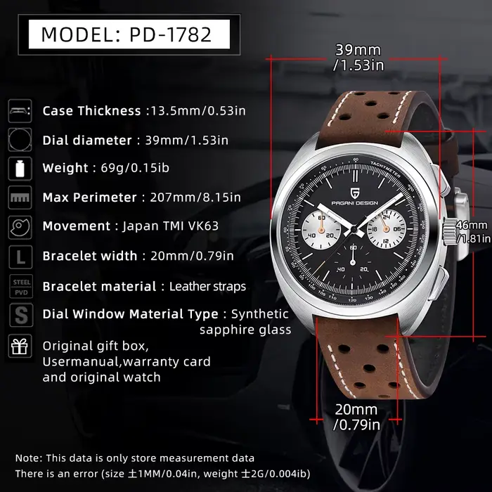Montres pour hommes PAGANI DESIGN