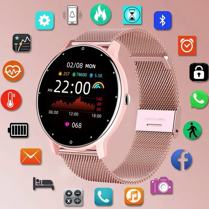LIGE étanche femmes montre bracelet intelligent prévisions météorologiques en temps réel hommes montres sport dames
