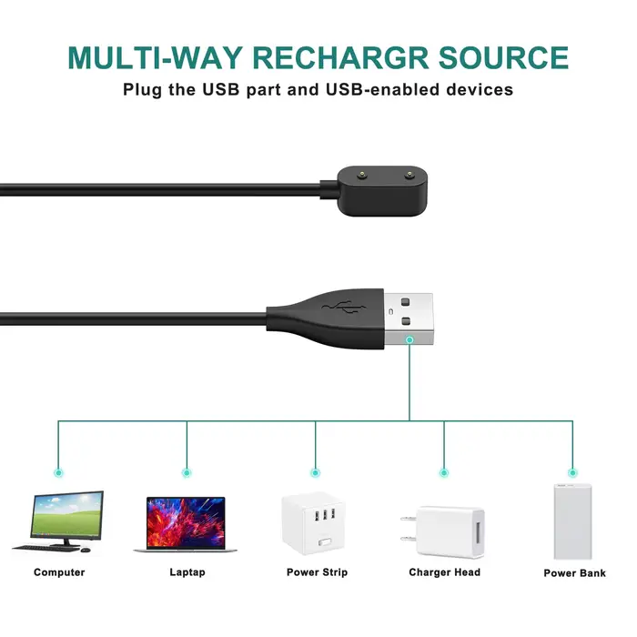 Chargeur de montre connectée pour Huawei Band 6/7/8/9/10 Watch pour Mini/2/3/4X/4Pro Honor