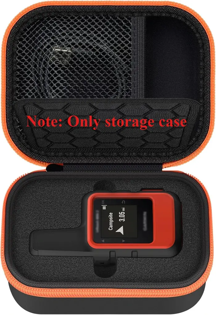 Étui de transport pour communicateur GPS Garmin inReach Mini 2 010-01879-00, étui rigide avec poche en filet pour la randonnée et le camping, étui uniquement