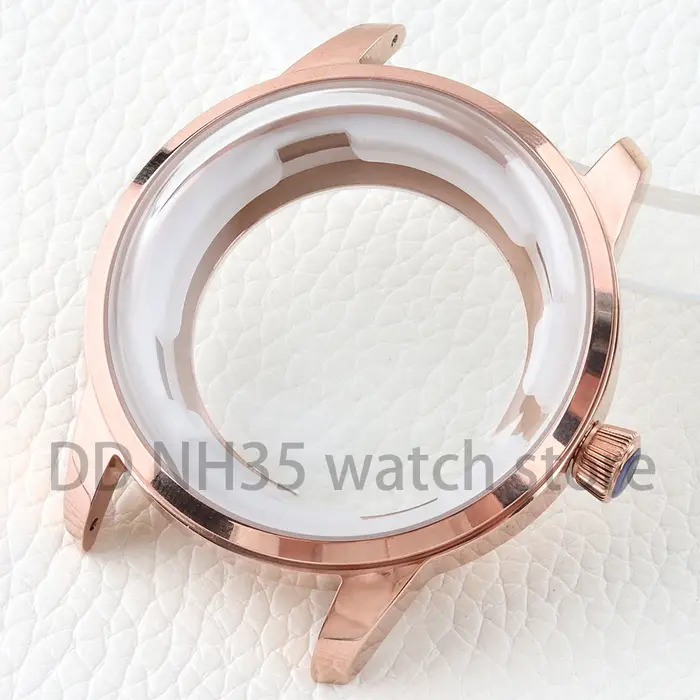 Boîtier de montre en verre arqué 40mm Nh35