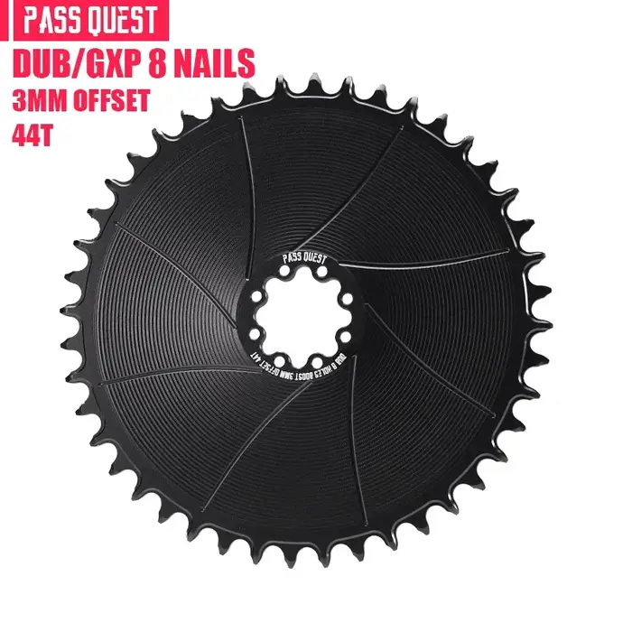 PASS QUEST 8 goujons AERO plateau rond étroit large 3mm décalage à montage Direct pédalier vélo de gravier AXS chaîne
