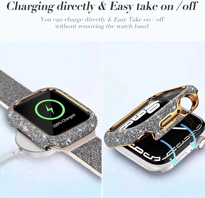 Coque en diamant pour Apple Watch 11 10
