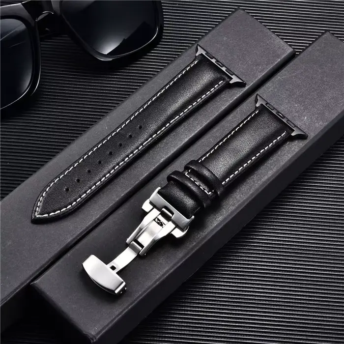 Bracelets de montre en cuir pour Apple Watch