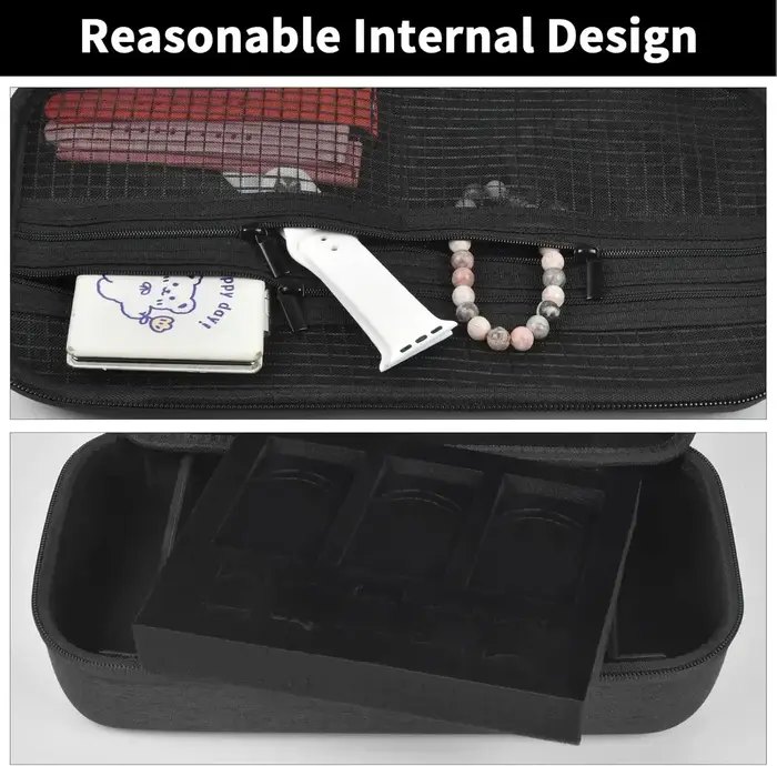 (Coffret uniquement) Organisateur de boîtier de montre pour boîte à bijoux
