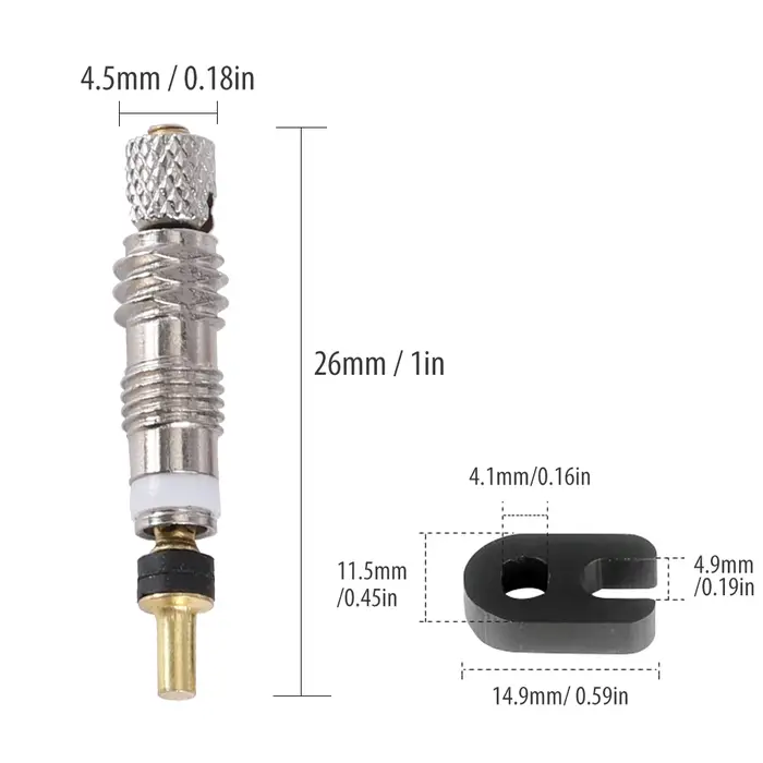 Noyau de Valve Presta amovible pour vélo, remplacement de vélo, outil de retrait de noyau Tubeless e