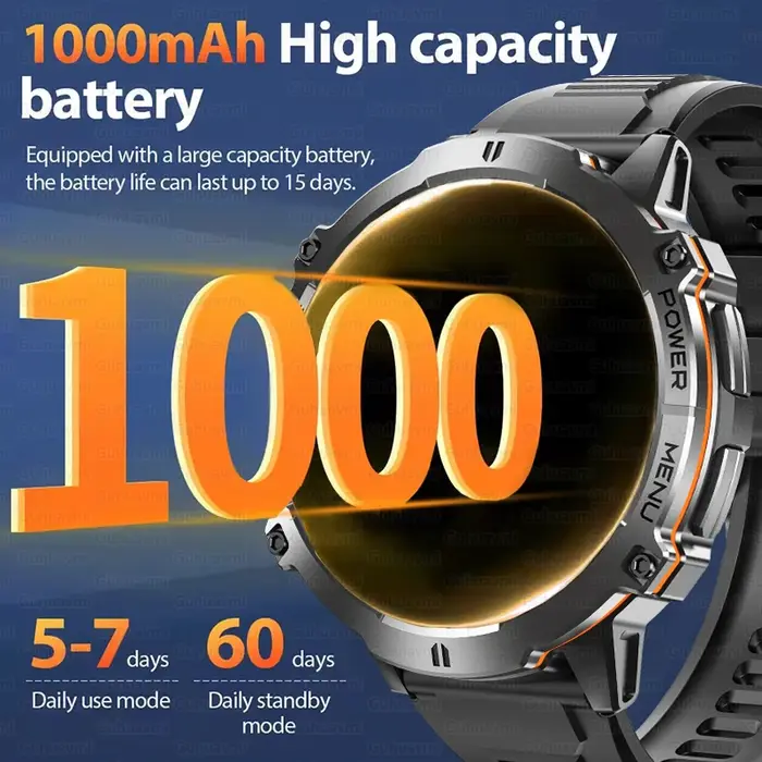 2025 nouveau 100M étanche natation montre intelligente pour hommes 1.73 ''AMOLED écran GPS positionnement Bluetooth appel sport Bracelet intelligent
