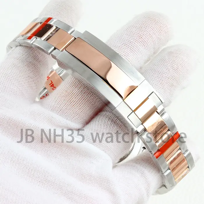 Boîtier de montre en verre saphir or Rose 36/39MM