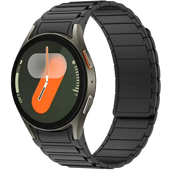Bracelet magnétique en Silicone sans espaces, pour Samsung Galaxy Watch 7 FE 6 5 4 40mm 44mm Pro 45m
