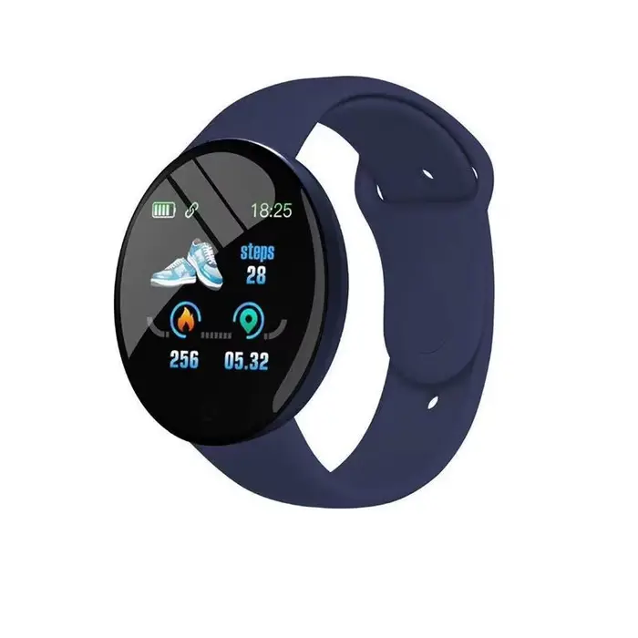 D18 montre intelligente écran couleur circulaire plusieurs Modes de sport appel informations rappel