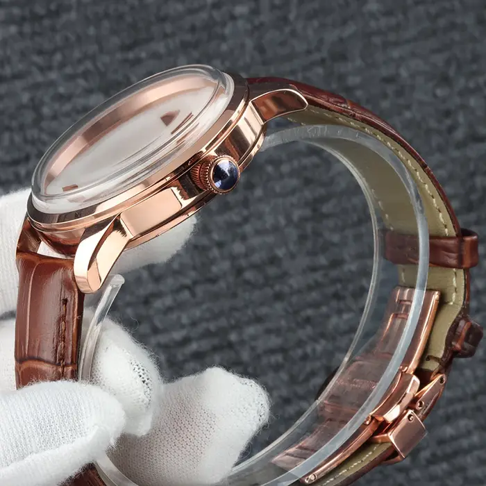 Boîtier de montre Cocktail Time en or rose/argent NH35 40 mm pour Seiko Mod Presage