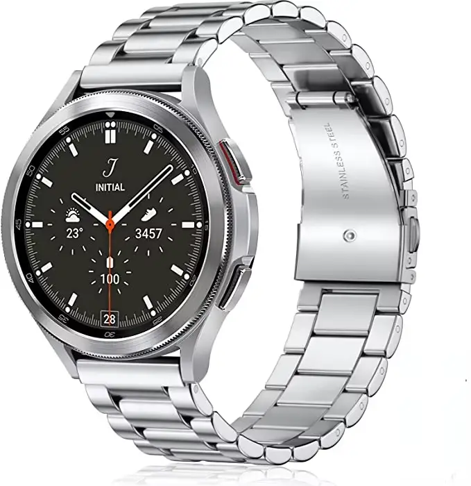 Bracelet en métal pour Samsung Galaxy Watch 7/6/5/4 40mm 44mm, bracelet en acier inoxydable Galaxy W