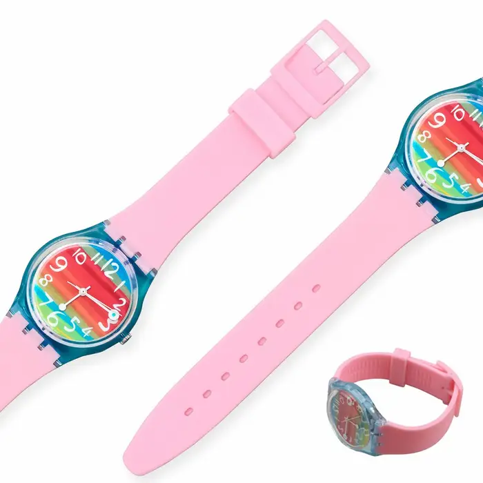 Bracelet de montre en Silicone coloré