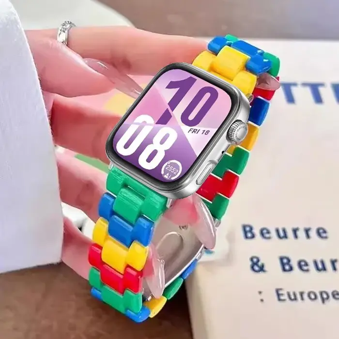 Bracelet en résine arc-en-ciel pour Huawei Watch Fit 5 5 Pro