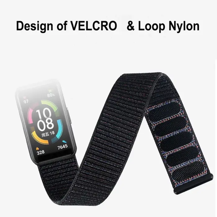 Nouveau bracelet en Nylon pour Huawei Band6 Correa Smartwatch ceinture de remplacement respirant Sport pour HONOR Band