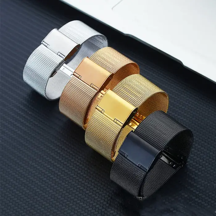 Bracelet de montre intelligent à boucle milanaise pour hommes et femmes