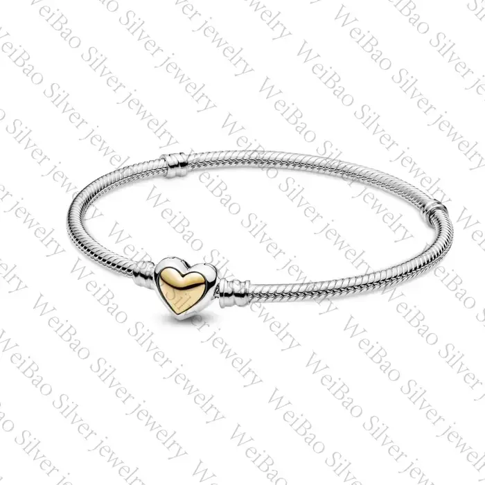 Bracelet chaîne serpent avec fermoir infini