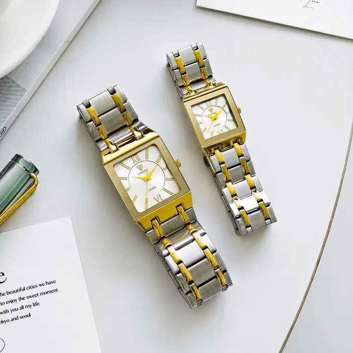 LIEBIG montre-bracelet à Quartz de luxe montre automatique de mode pour hommes femmes élégant bracelet en acier
