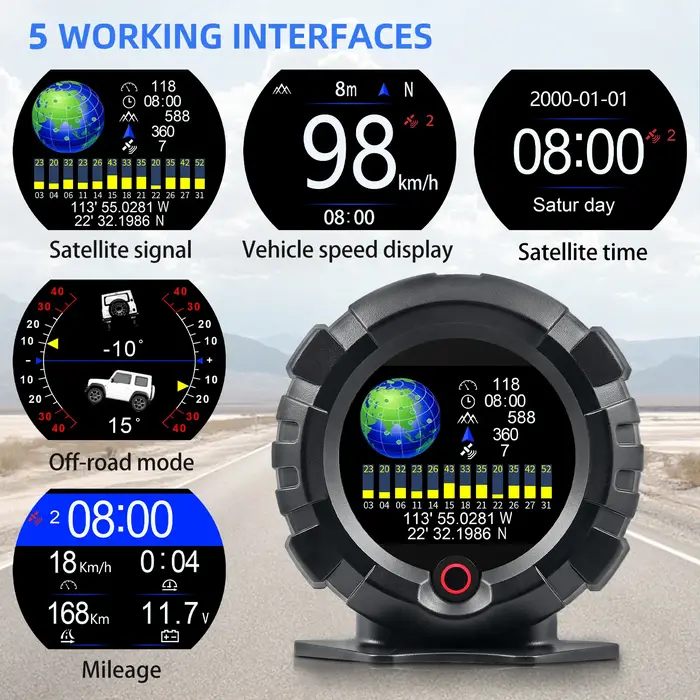 Inclinomètre numérique de voiture X95