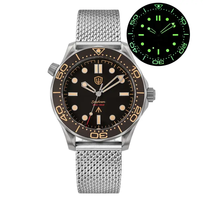 Watchdives WD007Q montre de plongée en titane 42mm VH31