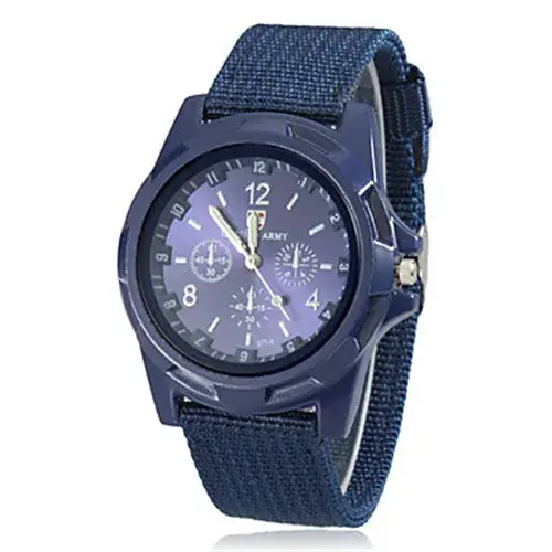 Montre de sport à quartz en nylon Gemius pour hommes, montres-bracelets de l'armée, horloge décontra