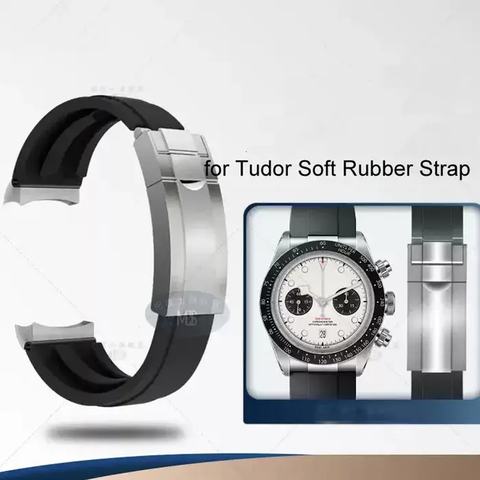 Bracelet en caoutchouc souple pour Tudor 39mm 1958 BB58 Black Bay Panda Pro