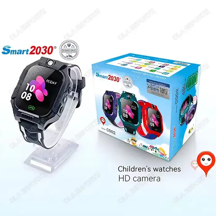 Montre intelligente pour enfants carte SIM GPS caméra HD appel vidéo SOS moniteur de localisation Smartwatch pour