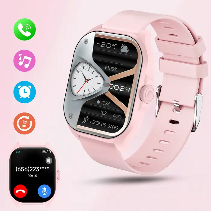 Nouvelle Montre Connectée 2026 avec Appel Bluetooth, Suivi du Sommeil, Prise de Photos à Distance, A