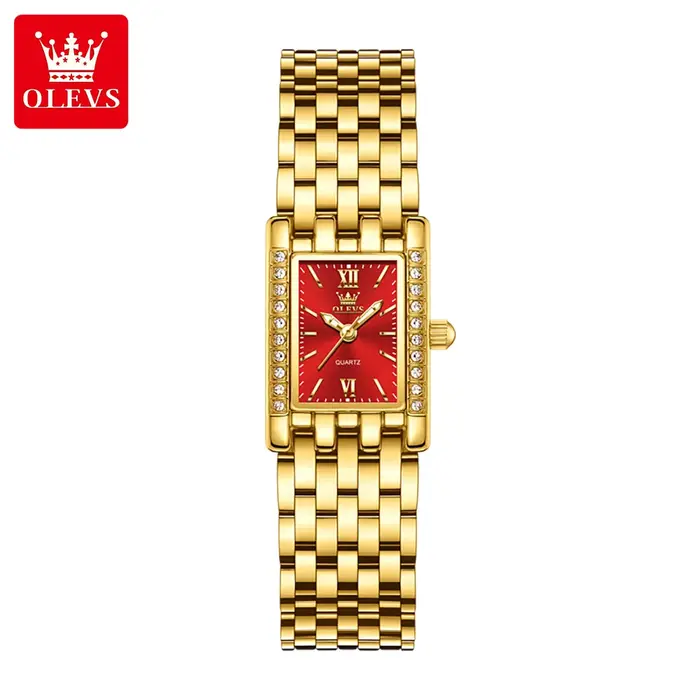 OLEVS femmes montres de luxe doré en acier inoxydable femme montre étanche classique mode