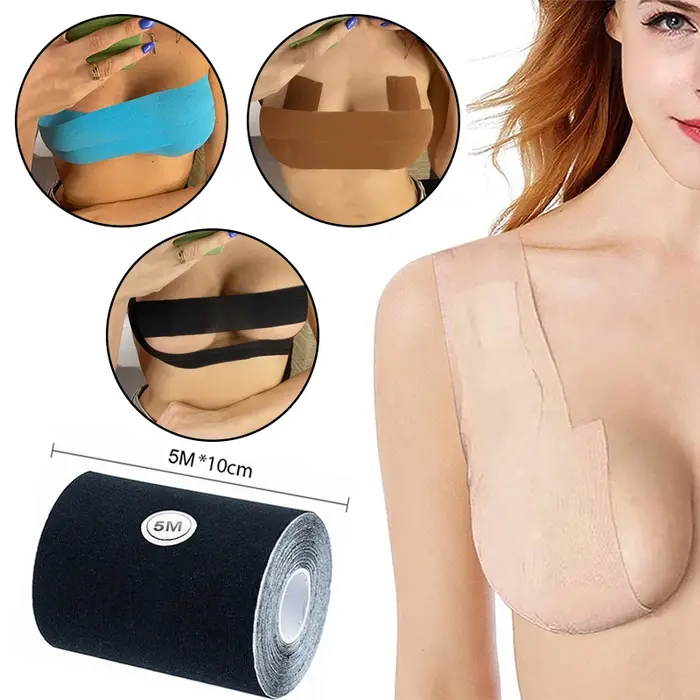 Soutien-gorge Push Up Invisible avec Bande Adhésive pour Femme