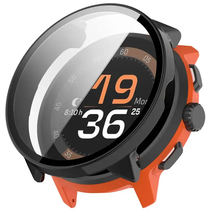 BEHUA couverture avec étui de protection d'écran en verre pour Suunto Run Smartwatch coque de protec