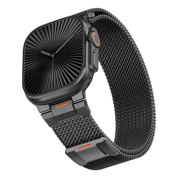 Boucle milanaise pour apple watch ultra 2 bandes 49mm 44mm 40mm 45mm 46mm 41mm 42 38 Bracelet en métal iwatch série 10 9 8 7 6 se