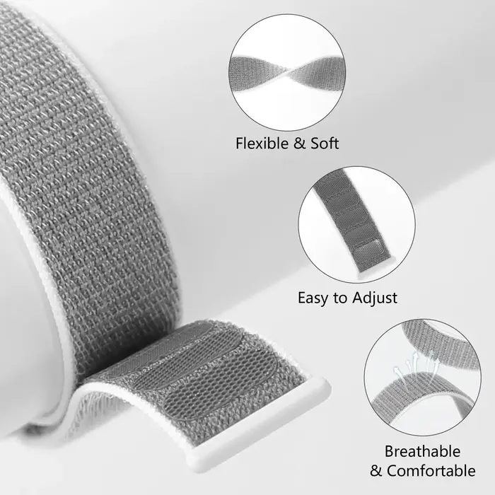 Bras élastique en nylon/bande de cheville compatible avec Apple Watch