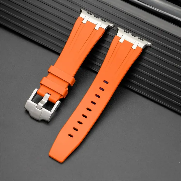 Bracelet en silicone pour Apple Watch Ultra 49mm, bracelet sport en caoutchouc pour iWatch 11 10 9 8 7 6 5 4 SE 42mm 44mm 45mm 41mm 40mm 46mm