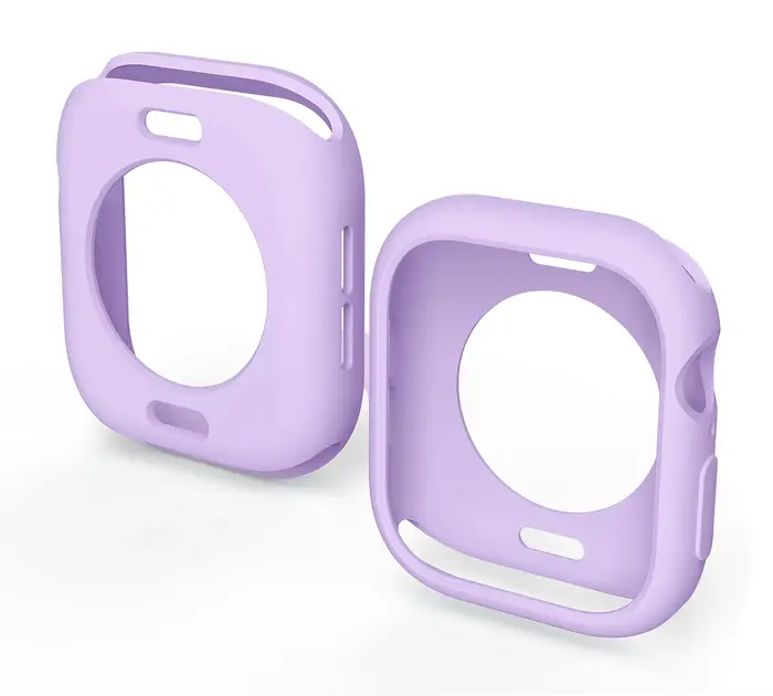 Coque en silicone souple pour bracelet Apple Watch 46mm 45 44mm 42mm 41 40mm