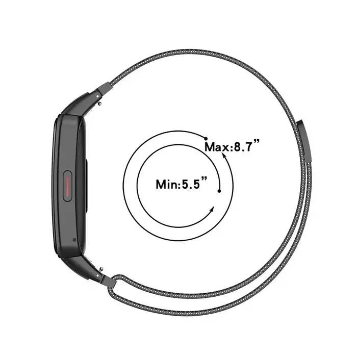 Bracelet magnétique en métal pour Huawei Band 10 9 8 7 6 Pro