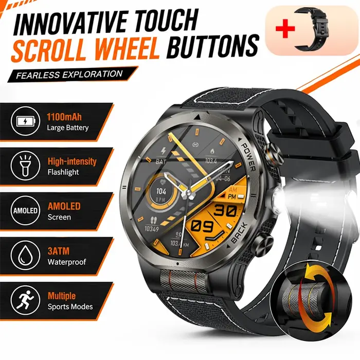 Montre connectée intelligente 3D avec interaction dynamique