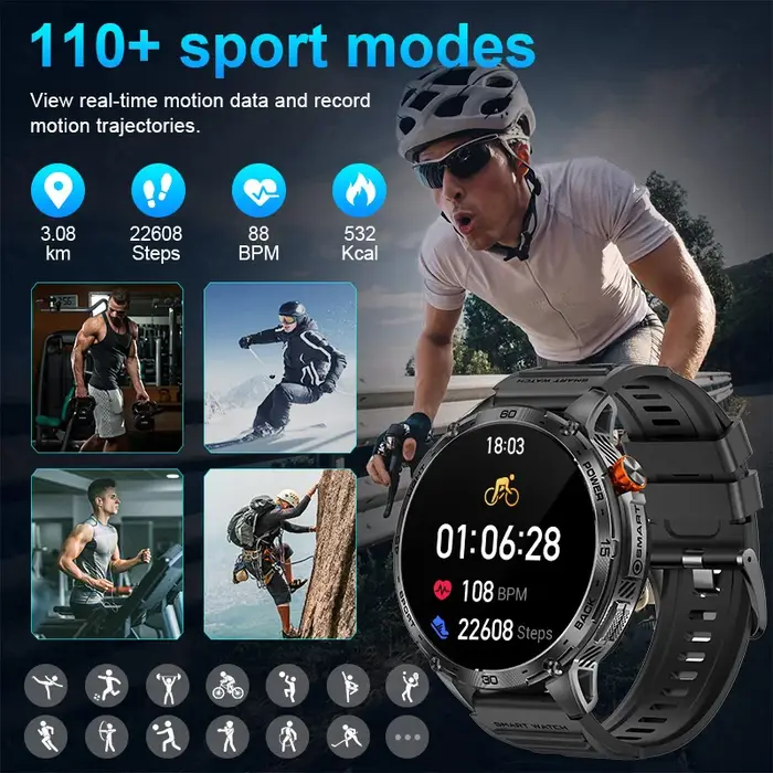 Montre connectée pour hommes
