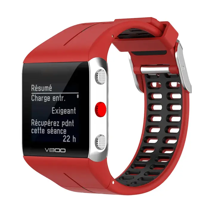Bracelet de rechange en silicone pour montre connectée GPS Polar V800