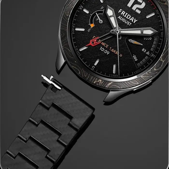 Bracelet de remplacement en Fiber de carbone pour SUUNTO RACE/RACE S Run/Ocean/Vertical
