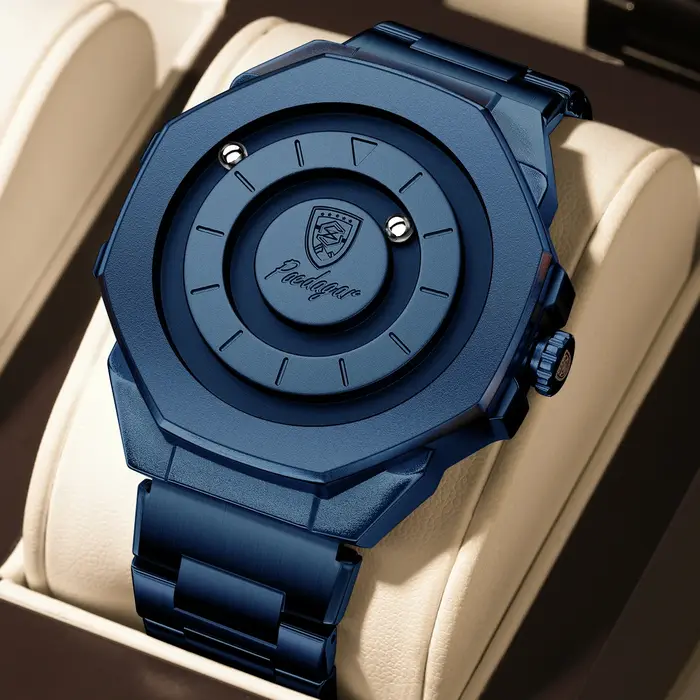 POEDAGAR haute qualité montre de luxe pour hommes étanche mode homme montre-bracelet affaires en acier inoxydable