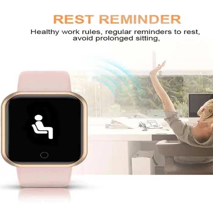 Montre intelligente multifonctionnelle hommes femmes Bluetooth connecté téléphone lecteur de musique Fitness Sport Bracelet moniteur de sommeil D13 Smartwatch
