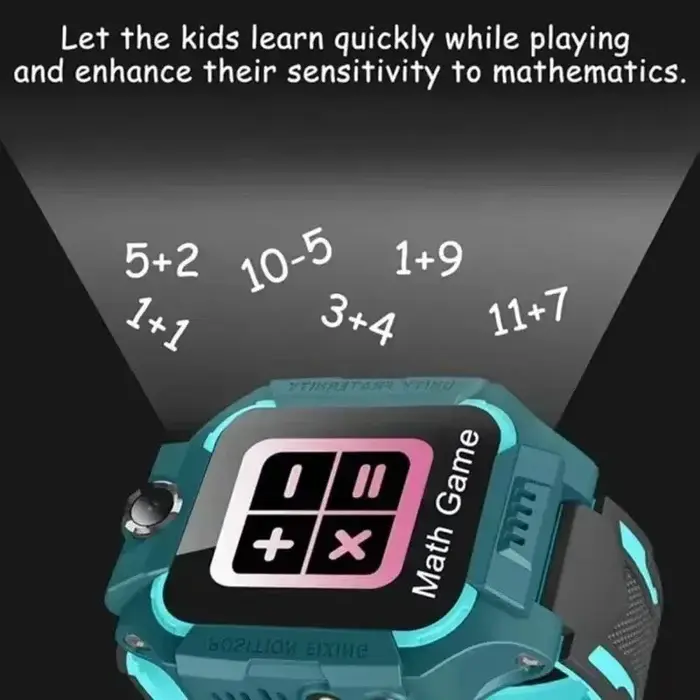 Montre connectée pour enfants Lenovo Electroni avec caméra, GPS 5G, carte SIM, appel SOS, étanche, cadeau pour garçon ou fille