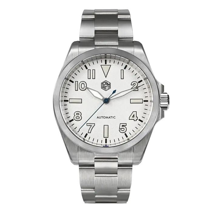 San Martin 40mm NH35 Explore série montre d'escalade pour hommes sport mécanique sur la mouche fermoir réglable 10Bar étanche SN0132