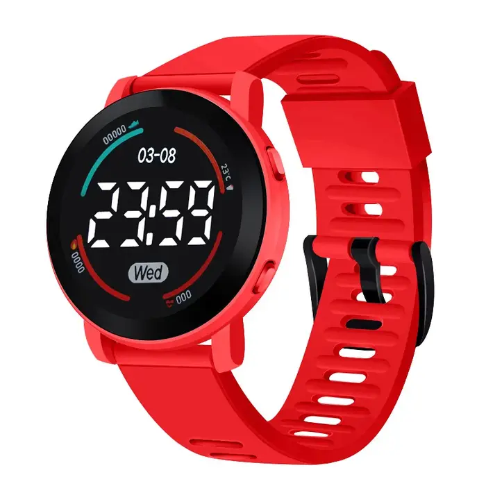 Montres numériques LED pour enfants, montre de sport lumineuse pour enfants, bracelet en silicone, montre électronique pour garçons et filles, Reloj Niño